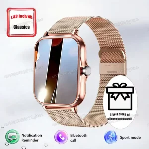2026 Women Smart Watch Fitness Clock Sports Heart Monitor Smartwatch Bluetooth Call Music Playback 1.83'' Surprise Gift Watches
