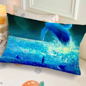 Ins-Style Ink Landscape Dormitory Pillow, Bedside Bedroom Pillow Gift, Nap Creative Living Room Sofa Cushion