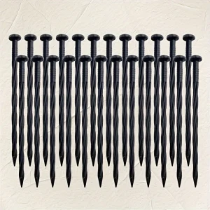 30Pcs Plastic Landscape Edge Nail Landscape Anchor Fixed Nail Spiral Edge Pile Lawn Gardening Grass Stone Partition Nail