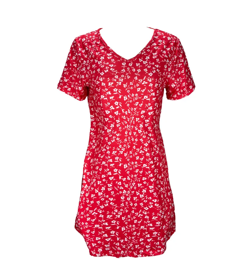 2025 French women's European and American summer small floral print mid-sleeve dress - Image 2