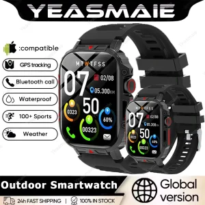 1.91 Outdoor Military Smart Watch Men Bluetooth Call Amoled Smartwatch For Android IOS IP68 Waterproof Sports Fitness Watches