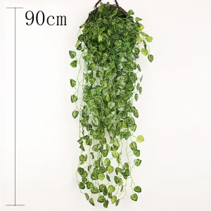 Hand Made Wicker Rattan Flower Planter Wall Hanging Wicker Rattam Basket Garden Vine Pot Plants Holder Garden Pots Wall Planter