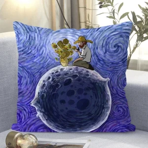 "Van Gogh - Style Impressionist Art Throw Pillow Cover"