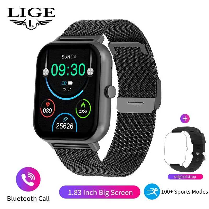 LIGE 2024 Bluetooth Call Smart Watch Men Women Full Touch Screen Sports Fitness Watch Man Smart Watches Women Smartwatch - الصورة 7