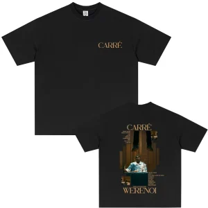 Rapper WeRenoi Carré Album Graphic Print T Shirt Men Women's Hip Hop Fashion Pop Music T-shirt Summer Male Casual Vintage Tshirt