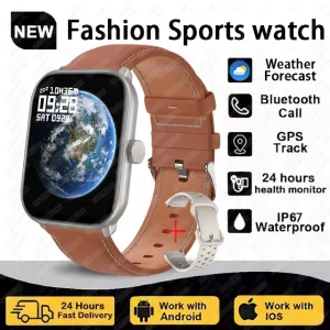 Global Version Watch 5 Men Women AMOLED Screen Heart Rate Bluetooth Call GPS Track Waterproof Sports Smart Watch For Android ios