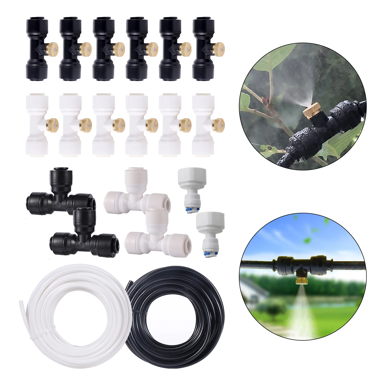 Outdoor Misting Cooling System 3/6/10m Garden Patio Terrace Balcony Drop Temperature Nebulizer DIY Fan Cooler Fog Sprayer - الصورة 2