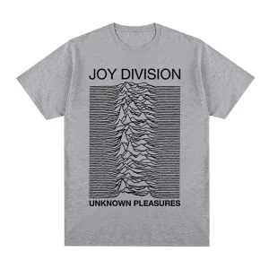 Joy Division Creative Line Print Summer High Quality 100% Cotton Casual Comfortable Men's T-Shirt Trendy Street Women Clothing