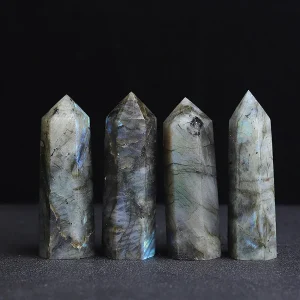 Natural Stone and Crystals Point Wand Witchcraft Rose Quartz Amethyst Home Decor Mineral Reiki Healing Stones Crafts Room Decor