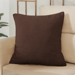 40x40 45x45 50x50 Solid Color Jacquard Pillow Cover for Sofa Office Waist Cushion Cover Home Decorative Pillowcase Decoration