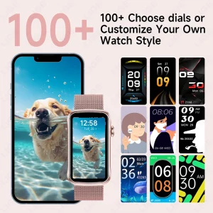 LIGE New Smart Watches Women IP68 Waterproof Luxury Sports Bracelet Heart Rate Blood Oxygen Ladies Gift Alarm Clock Smartwatch