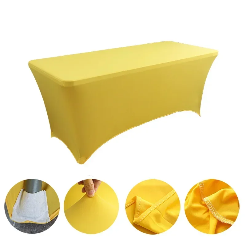 6FT 8FTSpandex Tablecloth High Stretch Wedding Hotel Birthday Table Cover for 4ft 5ft 6ft 8ft Folding Table Cocktail Tablecloth - Image 11