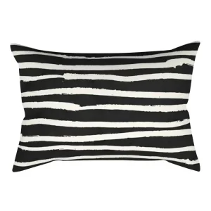 Black and White Striped Geometric Rectangle Pillow Cover Cushion Home Decor Bedroom Living Room Fashion Design