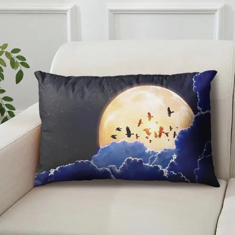 Internet-Famous Moon Pillow with Starry Night Scene, Single-Sided with Core, Pillowcase, Cushion Cover - Image 20