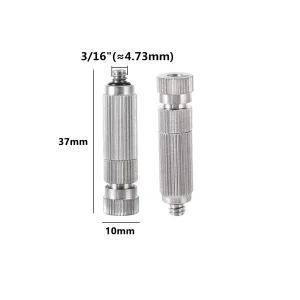 50Pcs High Pressure Misting Nozzle with Filter Humidify Cooling Landscaping Watering Fog Sprayer 3/16"Thread Irrigation Supplies