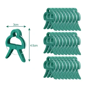 10/100pcs Plant Fixed Clips Reusable Garden Greenhouse Bracket Garden Plants Vine Climbing Clamp Flower Tomato Support Fastener