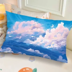Ins-Style Ink Landscape Dormitory Pillow, Bedside Bedroom Pillow Gift, Nap Creative Living Room Sofa Cushion