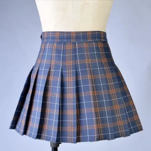 Harajuku 0Women Pleat Skirt 0Preppy Style Plaid 0Mini Cute Japanese School Uniforms Ladies Jupe Kawaii