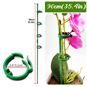 90/60/30cm Plant Support Stakes Adjustab Garden Single Stem Flower Stand Plant Stick Support Potted  for Plants Floral Vegetable