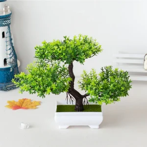 Fake Plant Potted Artificial Plants Decoration Potted Bonsai Small Tree Pot zen Garden Ornaments Table Home Room Decoration