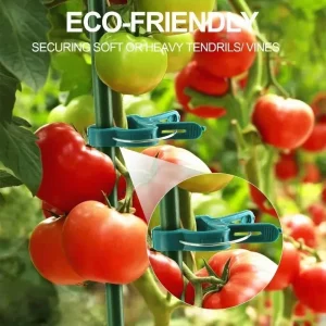 100x Plant Fixed Clips Reusable Greenhouse Bracket forFixing Stems of Flower Vine Vegetables Tomatoes Fastener Garden Supplies