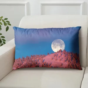 Internet-Famous Moon Pillow with Starry Night Scene, Single-Sided with Core, Pillowcase, Cushion Cover