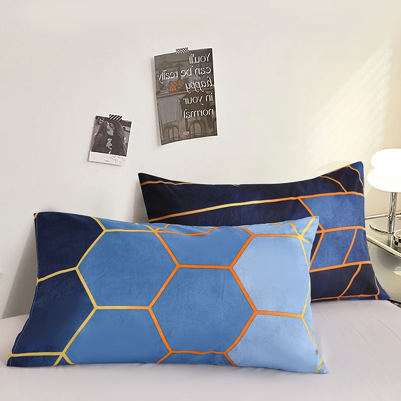 Printed Pillow Cover 2pcs Pillowcase 48x74cm Pillow Sham for Home Bed Pillowslip Rectangle Cushion Cover funda almohada - الصورة 21