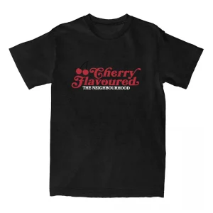 Cherry Flavoured The Neighbourhood Tshirts Band The NBHD Graphic T-shirt Hip Hop UnisexS Treetwear Cotton Tees Summer Male Tops