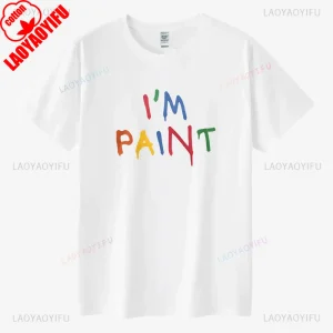 I Love To Finger Paint I'm Paint Couples Matching Graphic T Shirts Funny Husband Wife Boyfriend Girlfriend Cotton T-shirt Casual