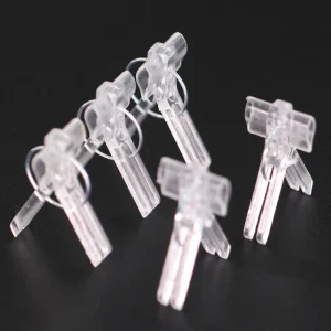 20-100PCS 15x30MM Grafting Clips Tomoto Eggplant Vegetables Grafted Clamp Garden Plants Seedling Tools Transparent Plastic Joint