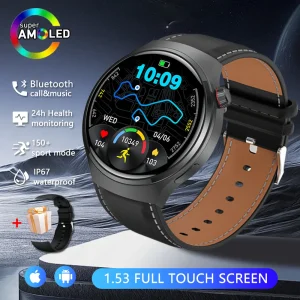 2026 New Watch 5 Pro Upgrade GPS NFC Men's Smartwatch 360*360 AMOLED HD Bluetooth Call Waterproof Smart Watch For Android iOS