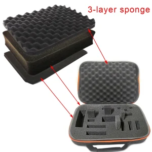 Sponge Storage Bag Smell Proof Pouch Smoke Cigarette Accessories Travel Box Sponge Box for Electronics Electric Tools Case