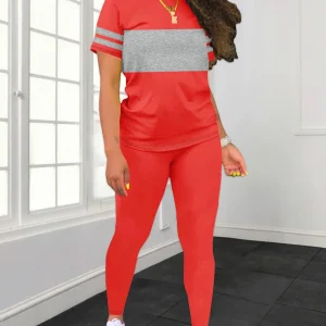 Women's Summer Casual  Set Fashionable Comfortable Ensemble Ladies Clothing Outfit