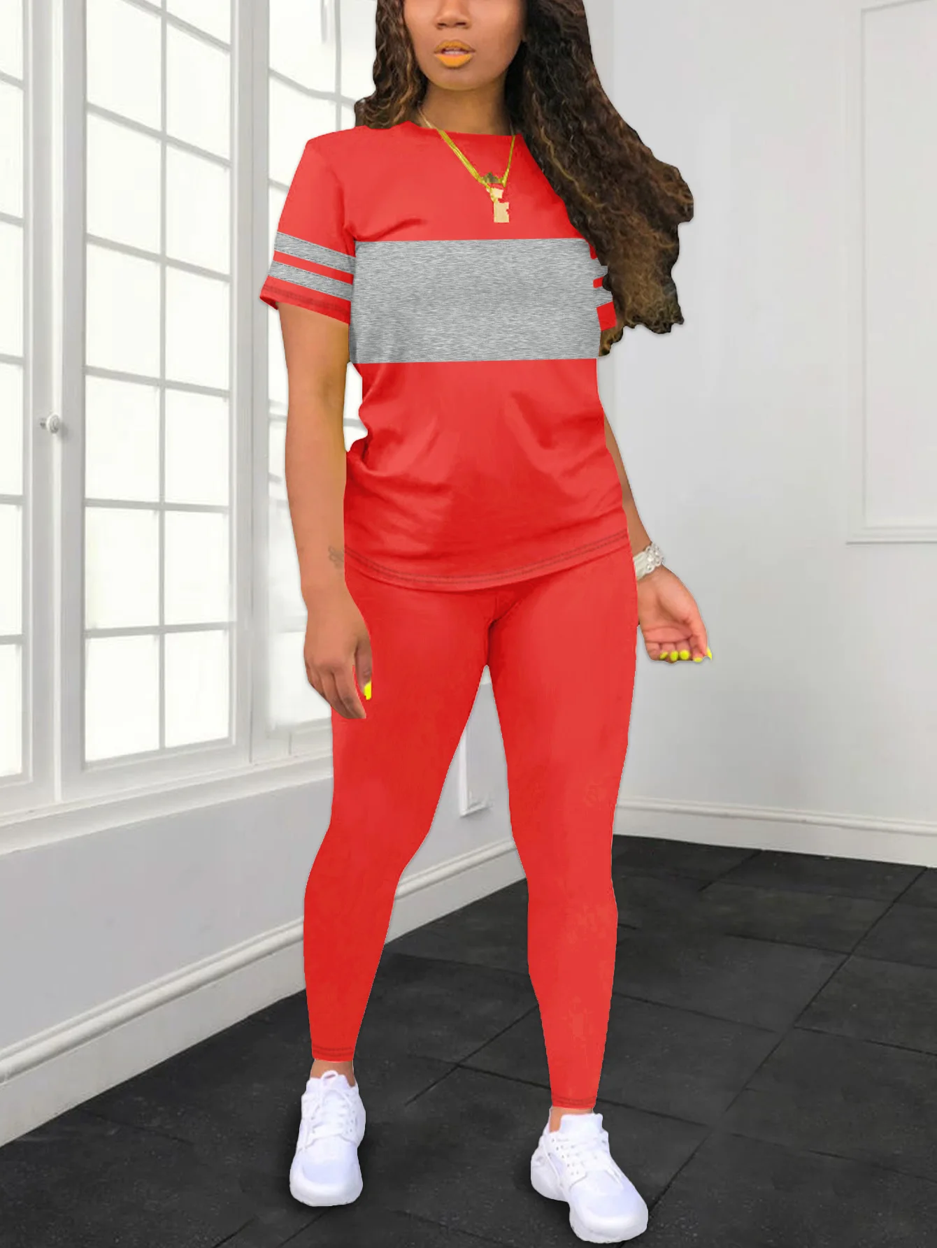 Women's Summer Casual Set Fashionable Comfortable Ensemble Ladies Clothing Outfit - Image 4