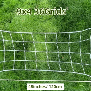 4'' Mesh Trellis Netting for Grow Tents Plant Support Elastic ScrOG/ LST/ HST Net with Hooks Grow Box Kit Low Stress Training