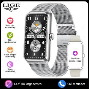 2026 Fitness Tracker Watches for Women Men with Heart Rate Monitor Sleep Tracker IP68 Waterproof Pedometer 1.47" Smart Watch Man