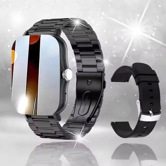2025 Smart Watch 2.01‘’ Full Touch Amoled BT Call Sport Waterproof Watches Heart Rate Blood Pressure SmartWatch for Men Women - الصورة 13