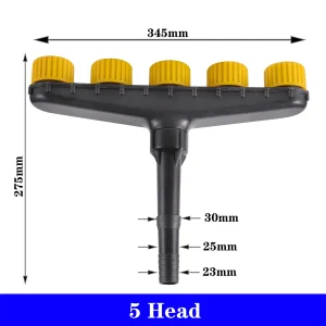 Garden Atomizer Nozzle Agriculture Lawn Park Sprinkler Orchard Farm Irrigation Adjustable Large Flow Watering Tool 3/4/5/6 Way