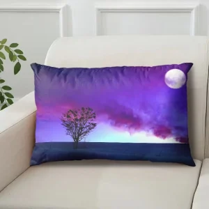 Internet-Famous Moon Pillow with Starry Night Scene, Single-Sided with Core, Pillowcase, Cushion Cover