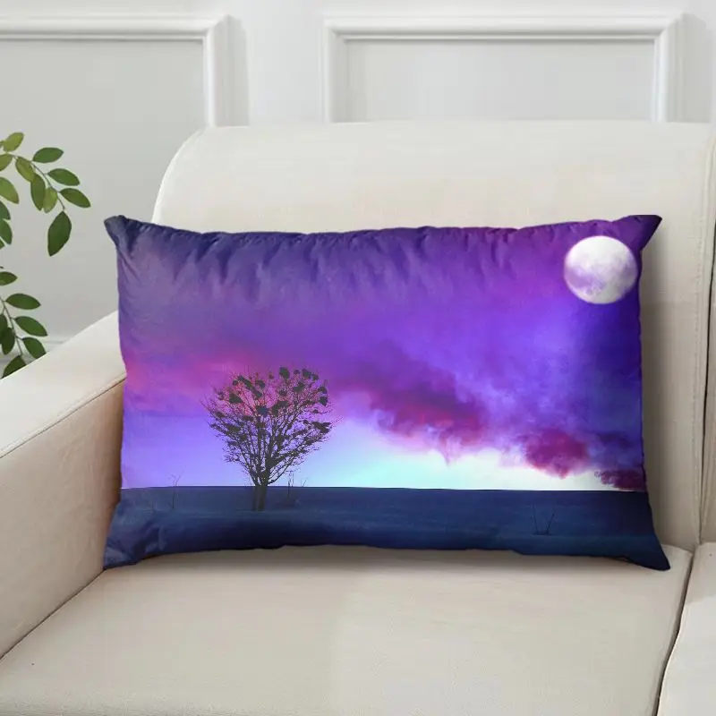 Internet-Famous Moon Pillow with Starry Night Scene, Single-Sided with Core, Pillowcase, Cushion Cover - Image 2