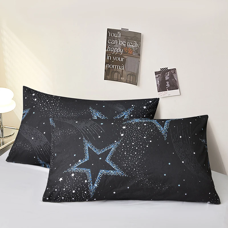 Printed Pillow Cover 2pcs Pillowcase 48x74cm Pillow Sham for Home Bed Pillowslip Rectangle Cushion Cover funda almohada - الصورة 25