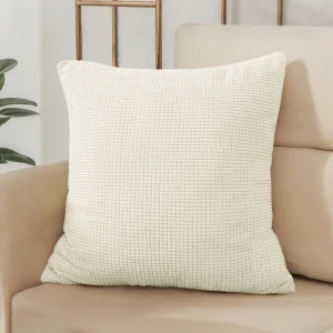 40x40 45x45 50x50 Solid Color Jacquard Pillow Cover for Sofa Office Waist Cushion Cover Home Decorative Pillowcase Decoration