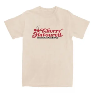Cherry Flavoured The Neighbourhood Tshirts Band The NBHD Graphic T-shirt Hip Hop UnisexS Treetwear Cotton Tees Summer Male Tops