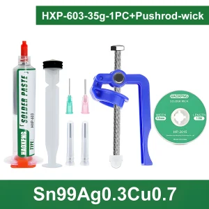 Sn99Ag0.3Cu0.7 Solder paste, flux, lead-free solder paste free cleaning is widely used in all kinds of soldering