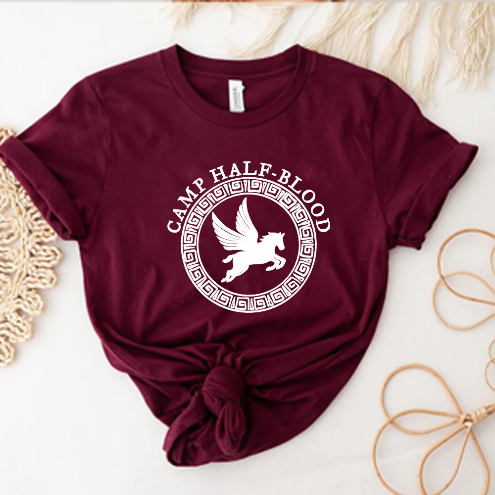 Unisex Camp Half Blood T Shirt Fall Training Camp Game Shirt Aesthetic Percy Jackson Shirts Halloween Magical Gift Harajuku Top - الصورة 12