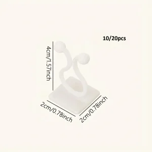 100pcs-Home Garden Plant Climbing Wall Fixture Clips Rattan Vine Fixer Self-Adhesive Plant Climbing Wall Fixed Buckle Hook