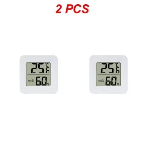Temperature Gauge for Room Mini Digital Thermometer Hygrometer with Wall Mount Sensor LCD Screen for Home Use