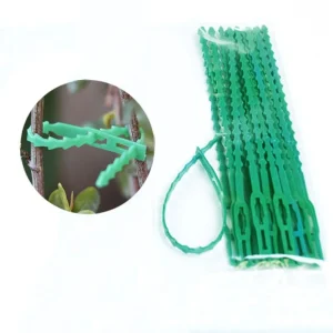 50pcs Adjustable Plastic Plant Cable Ties Reusable for Garden Supplies Tree Climbing Support Plant Vine Tomato Stem Clip ribbon