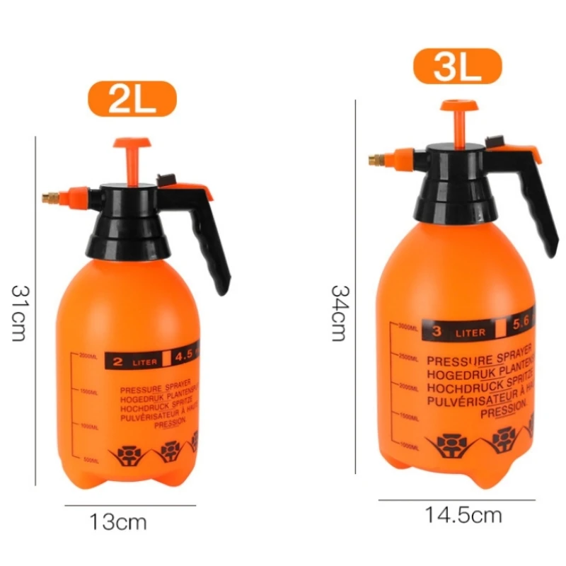 2L/3L Pumped Pressure Sprayer Air Compression Pump Manual Pressure Sprayer Garden Watering Irrigation Disinfection Spray Bottle - الصورة 3
