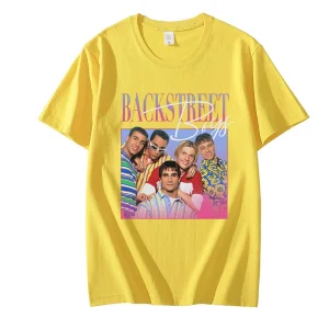 Funny Backstreet Boys T-Shirt Unisex 90s Vintage Tee Shirt Boy Band Mens Womens Throwback Homage T-Shirts Hip Hop Streetwear